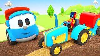 Car cartoons full episodes - Leo the Truck & Street vehicles for kids.