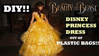 DIY Disney Princess Dress out of PLASTIC!!