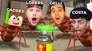 AS BARATAS DA ZOEIRA no Cockroach Simulator! (Lopers, Cadres, Costa e Gelli)