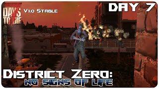 7 Days to Die V1.0 District Zero Mod | Our 1st District Zero Horde VS Unfinished Base! | Let’s Play