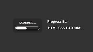 CSS Progress Bar | Loading Animation