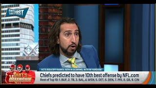 FIRST THINGS FIRST | Nick Wright FURIOUS Denver Broncos Are Predicted To Be BETTER Than Kansas City