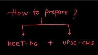 HOW TO PREPARE FOR UPSC CMS WITH NEET PG