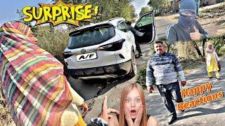 बीच Highway पर दिया घरवालों को बड़ा Surprise ️ My Parents Shocking Reaction to their NEW CAR 