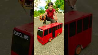 Just Created a Homemade RC School Bus Red Colour Kar Diya 