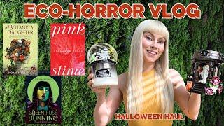 ECO-HORROR Reading Vlog | Halloween Haul Walmart, TJ Maxx, Bath & Body Works | Nature Summer Books