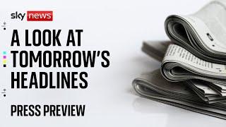 Sky News Press Preview | Thursday 2 January