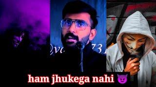 ham jhukega nahi bro  vabby attitude shayari  attitude shayari status ⭐ whatsapp shayari status 