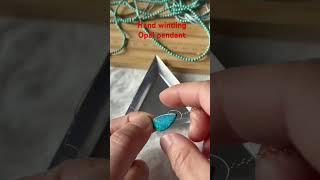 #opal #turquoise#pendant #winding #diy Cmallforhappylife