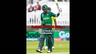 babar azam strong impression #shorts #short #viral #trending #viralshort #cricket #viralvideos