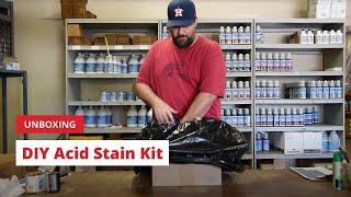 Unbox Direct Colors DIY Acid Stain Kit for Homeowners!