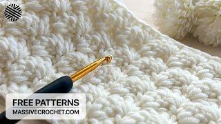 How to Crochet The Prettiest Baby Blanket Pattern for Beginners   ️ VERY EASY Crochet Stitch