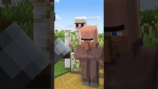 @minecraft    minecraft Villagers VS Pillagers #minecraft #shorts