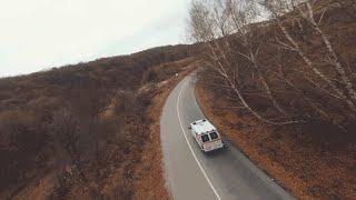 Following Ambulance car on Faget road Cluj Napoca