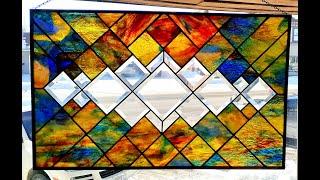 Stained Glass - How to draw your Own Pattern and work with Bevels - Part 1 of 2