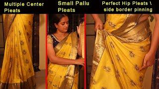 தமிழில் : Saree Draping Tutorial | Easy tips for Perfect Draping | SD VLOGS