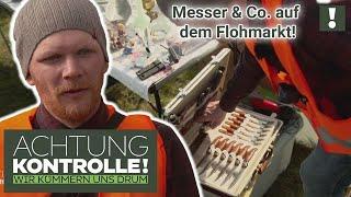 Wertvoll, harmlos, gefährlich - alles dabei!  Kontrolle auf dem Flohmarkt! | Achtung Kontrolle