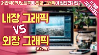 저전력CPU 노트북에 외장그래픽이 필요한가요? / MX250에 대한 리뷰 / 외장그래픽 VS 내장그래픽