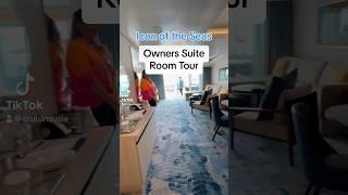Owner’s Suite Room Tour on Icon of the Seas. #cruise #royalcaribbean #iconoftheseas #suite