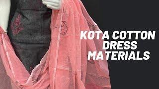 pure kota cotton dress materials starts from 550rs with free shipping