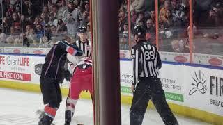 Kansas City Mavericks Ryan Van Stralen vs Allen Americans Mitch Vandergunst 1/18/2020