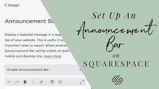 Set Up An Announcement Bar on Squarespace 7.0 (+ Uses Ideas!) | byRosanna Design