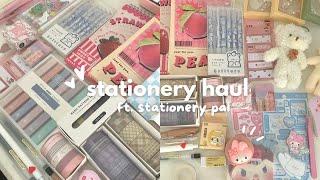 huge stationery haul  + giveaway ft. stationery pal, cute and aesthetic