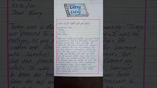 Diary entry on a tour to hill station with our family l How to write diary writing 2023 #diary