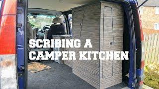 Scribing Mercedes Vito Camper Van Kitchen DIY | The Carpenter's Daughter