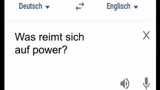 Was reimt sich auf Power?