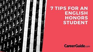 7 Tips For An English Honors Student