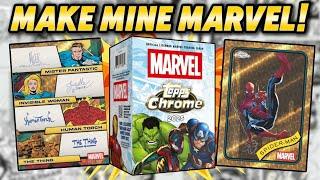 AMAZING! 2025 TOPPS CHROME MARVEL BLASTER BOX REVIEW!