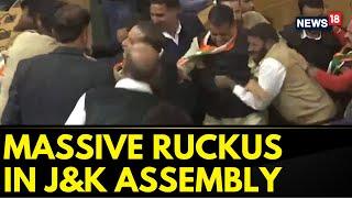 Massive Ruckus Erupts In Jammu And Kashmir Assembly | Jammu Kashmir Assembly Session | News18