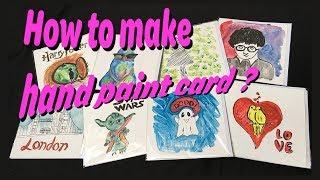 HARRY POTTER HOW TO MAKE HAND PAINT CARD