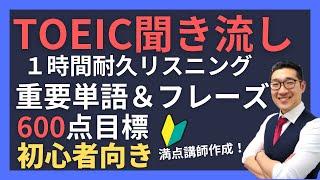 【初級・聞き流し1時間】TOEIC600点目標リスニング フレーズで重要表現が覚えられる！②