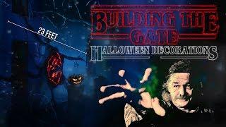 Building the Gate from Stranger Things DIY Halloween Decorations