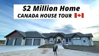 Inside a $2 Million Modern House in Edmonton Alberta Canada(Gym, heated floors, 4 car garage & more)