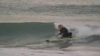 Newquay surfer Jimbo does 360 spins on a surfboard!