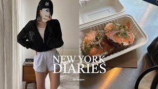 New York Vlog Spring Outfits | Trying Out Famous Local Foods | A Week In My Life [Eng sub]