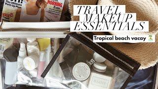 Travel Makeup Essentials | Tropical Beach Vacay | Non-Toxic, Green Beauty