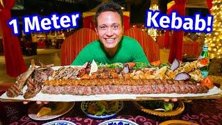 Middle Eastern Food Buffet!! 1 METER KOFTA KEBAB - All You Can Eat!!