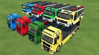 AMBULANCE MERCEDES BENZ ATEGO TRANSPORTING TO GARAGE!! TRANSPORT OF COLORS !! FS 22 !!