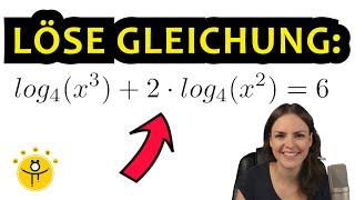 Logarithmengleichung lösen – LOGARITHMUS Gleichung nach x auflösen