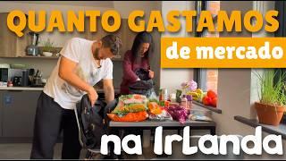 Quanto custa COMPRAS de MERCADO Irlanda em 2024 - Custo de Vida @vidaqvale Mário e Lari