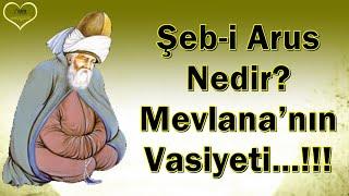 Şeb-i Arus Nedir? Mevlana’nın Vasiyeti.! Sözün en hayırlısı, az ve anlaşılır olanıdır. @omerhanceri