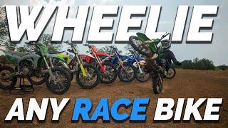 9 Dirt Bike Wheelie Challenge (85cc-450cc) | $1300 BET 2.0