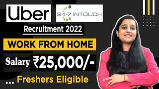 Uber Recruitment 2022 | 24-7 Intouch Hiring | Work From Home Jobs | Any Graduate | Job Vacancy 2022