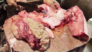 Amazing Mirror Carp Fish Cutting Skills Live in Fish Market | Fish Cutting Skills