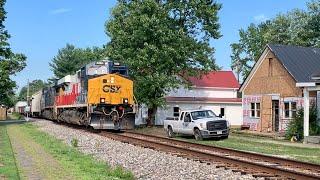 Almost Street Running Trains In Crowded City & Inside Caboose, Ferry Boat & 5 Trains River Fest Days