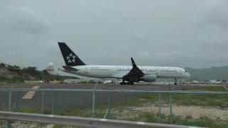 St. Maarten US Airways 757 Jet-blow (1080p)